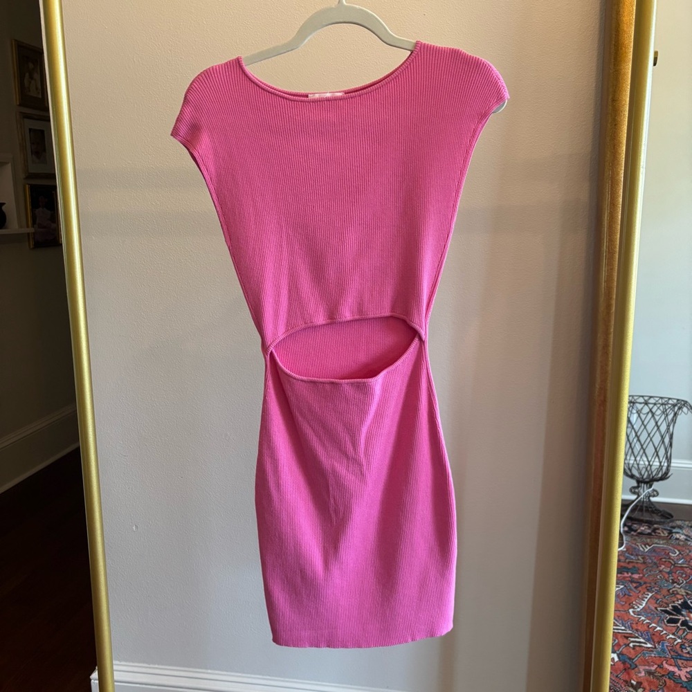 Pink Cut-Out Dress